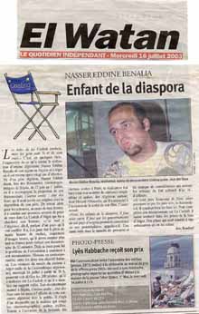 El Watan du 16 juillet 2003